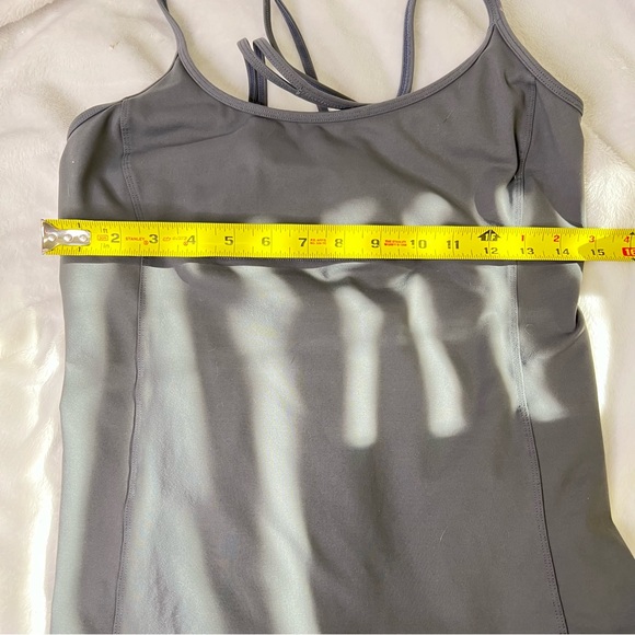 ALO Yoga Lotus Bra Tank in Charcoal - Picture 6 of 8